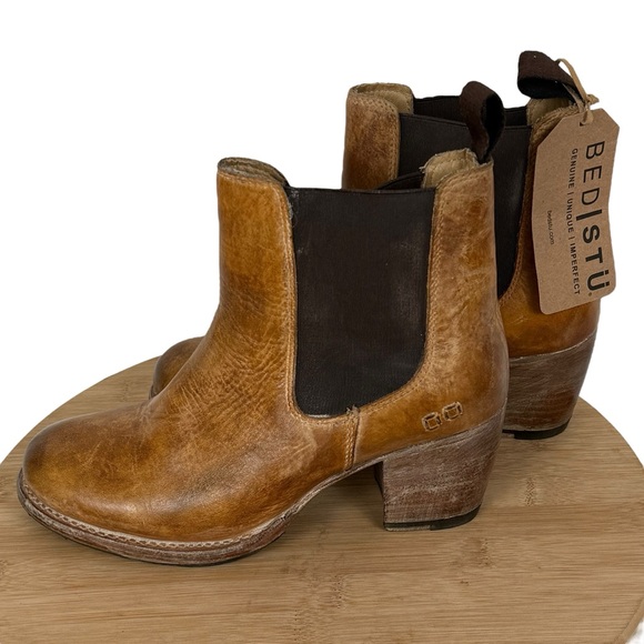 Bed Stu Shoes - Bed|Stü Leather Goodyear-Welt Bench Made Chelsea Boots NWT Women’s Size 7.5 Tan